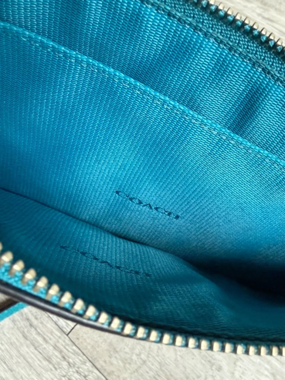 Coach wristlet - Mini purse - Teal